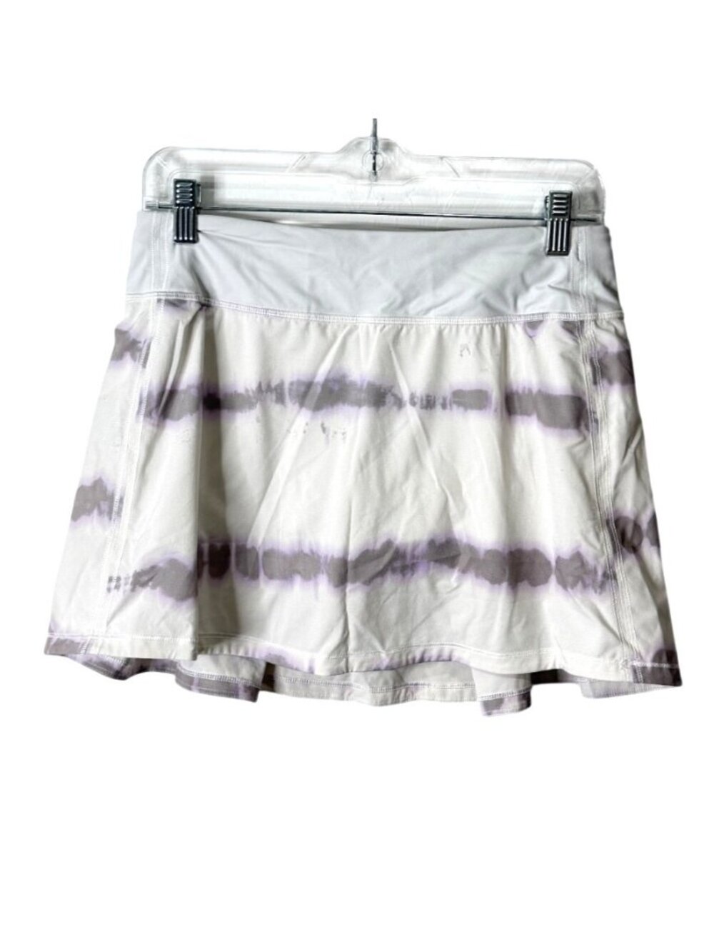 Lululemon Women Size 6 Pace Rival Skort Transverse Lilac Tie-Dye Skirt LW8ACQT